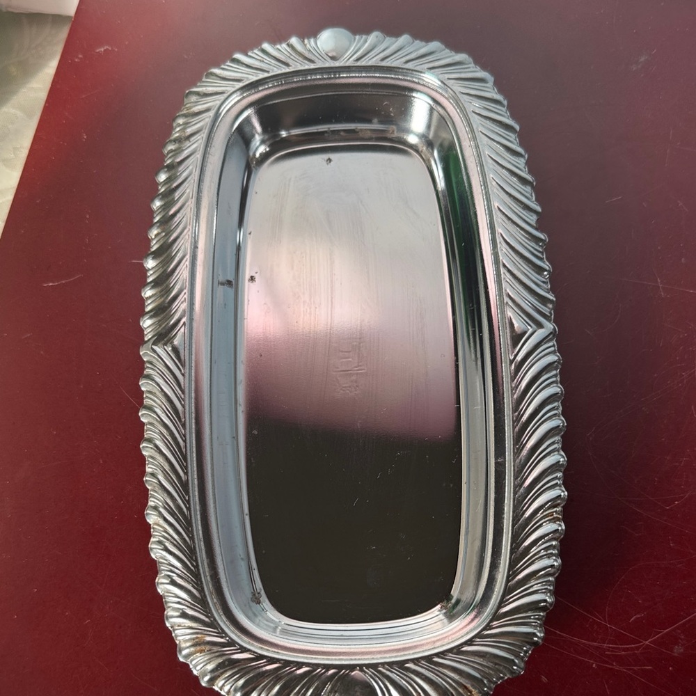 Vintage Irvinware Stainless Steel Butter Dish W/Glass Liner 1/4 Lb *Made In USA* - Picture 10 of 14